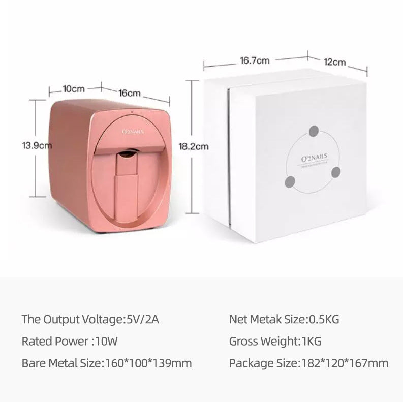 Automatic 3D Nail Colour Printer