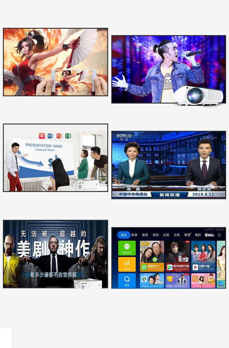 M8 Wifi Smart 4K Projector