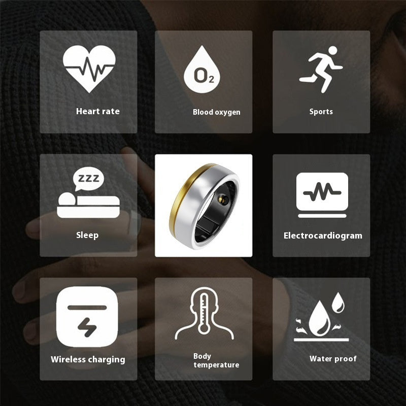 X5 Waterproof Smart Ring – ECG & Health Tracker