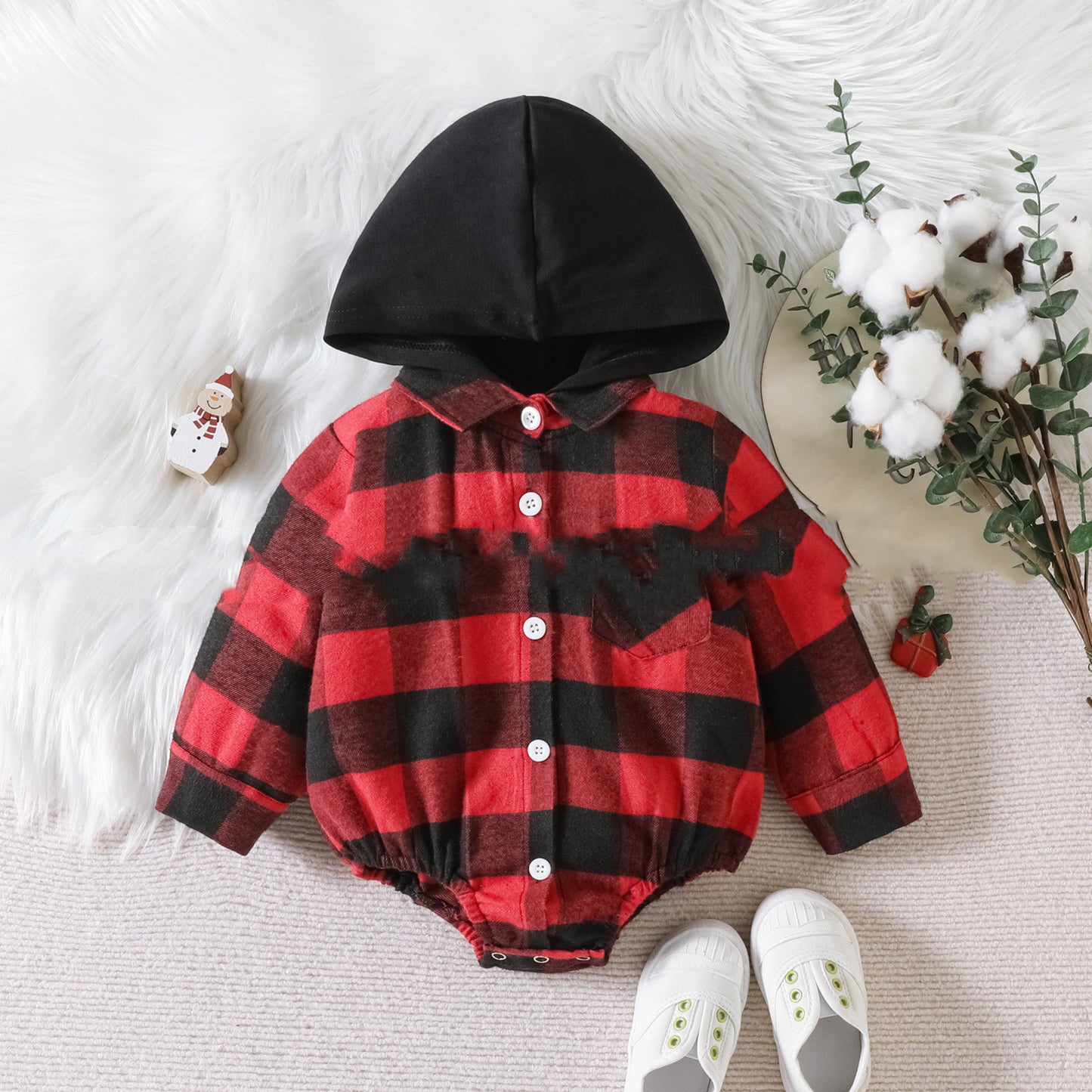 Baby Christmas Hooded Jumpsuit