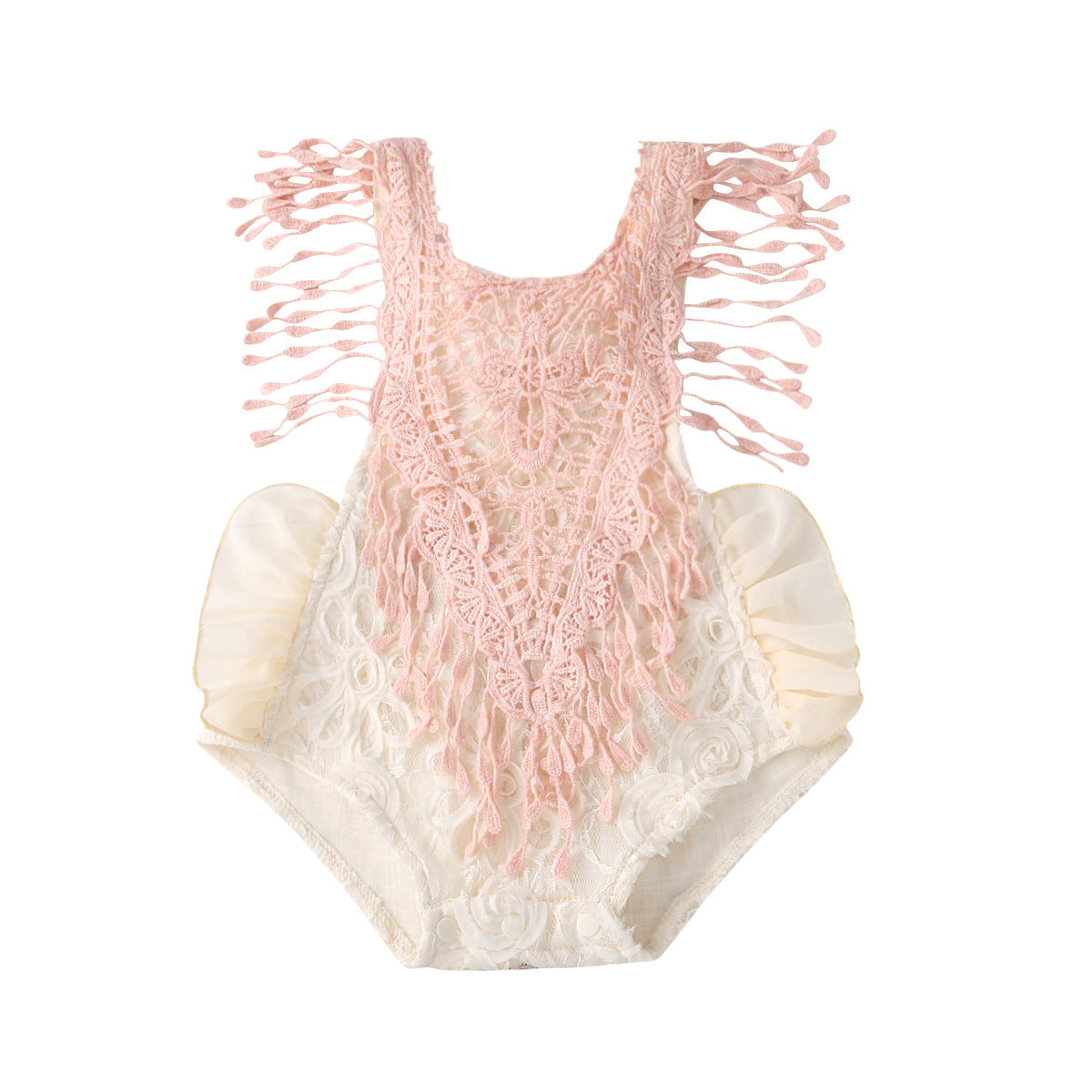 Baby Girl Lace Pattern Jumpsuit