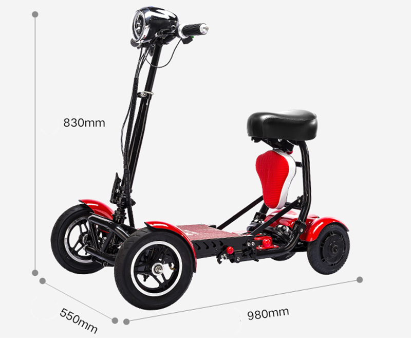 Cyungbok Folding 4-wheel Electric Bicycle
