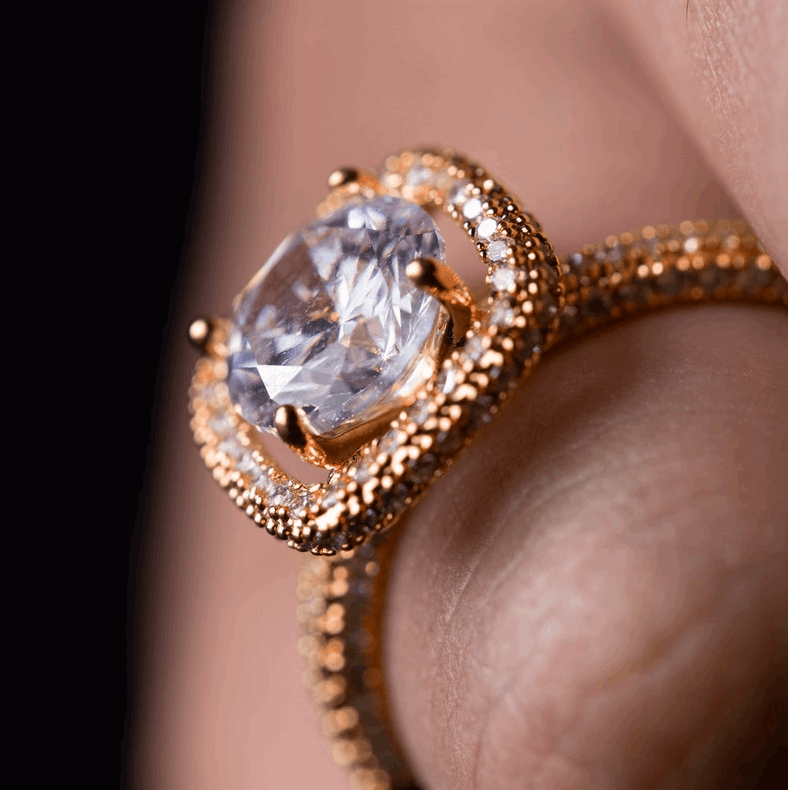 18K & 14K Gold S925 Silver Diamond Ring