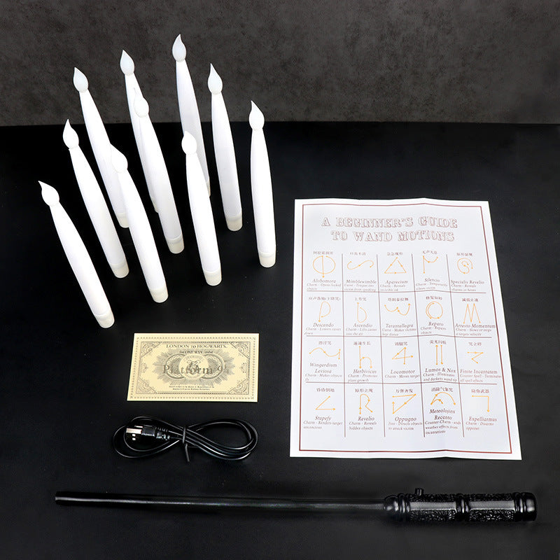 Flameless Candles With Magic Wand