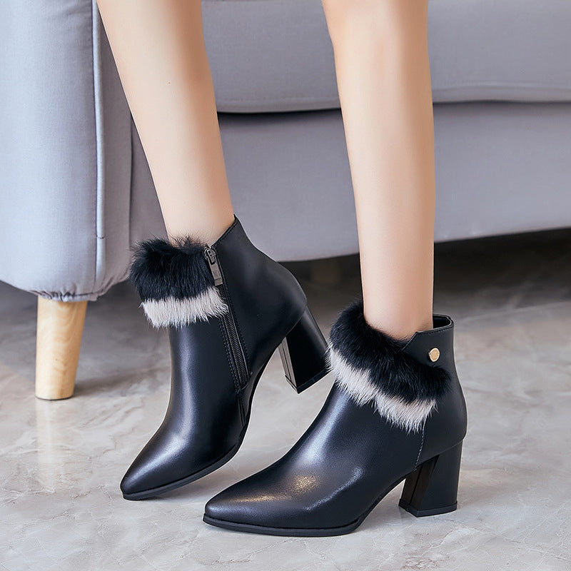 Women Winter Leather Boots