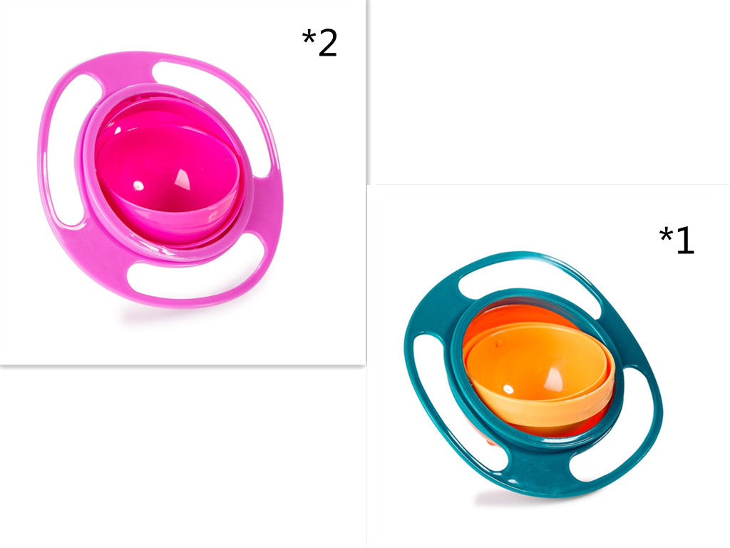 360 Rotate Spill-proof Bowl Dishes