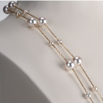 Mixed Color Star Pearl Necklace