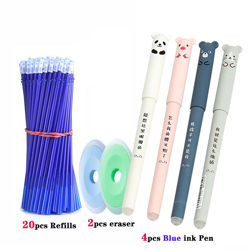 Erasable Pen Gel Pen Black Blue Student Pen