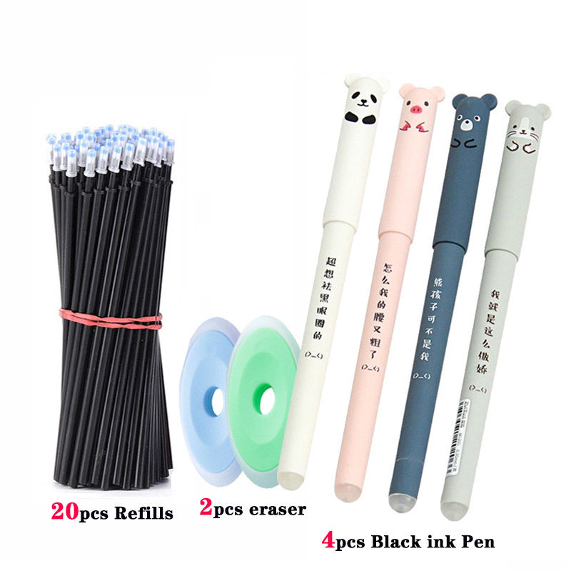 Erasable Pen Gel Pen Black Blue Student Pen