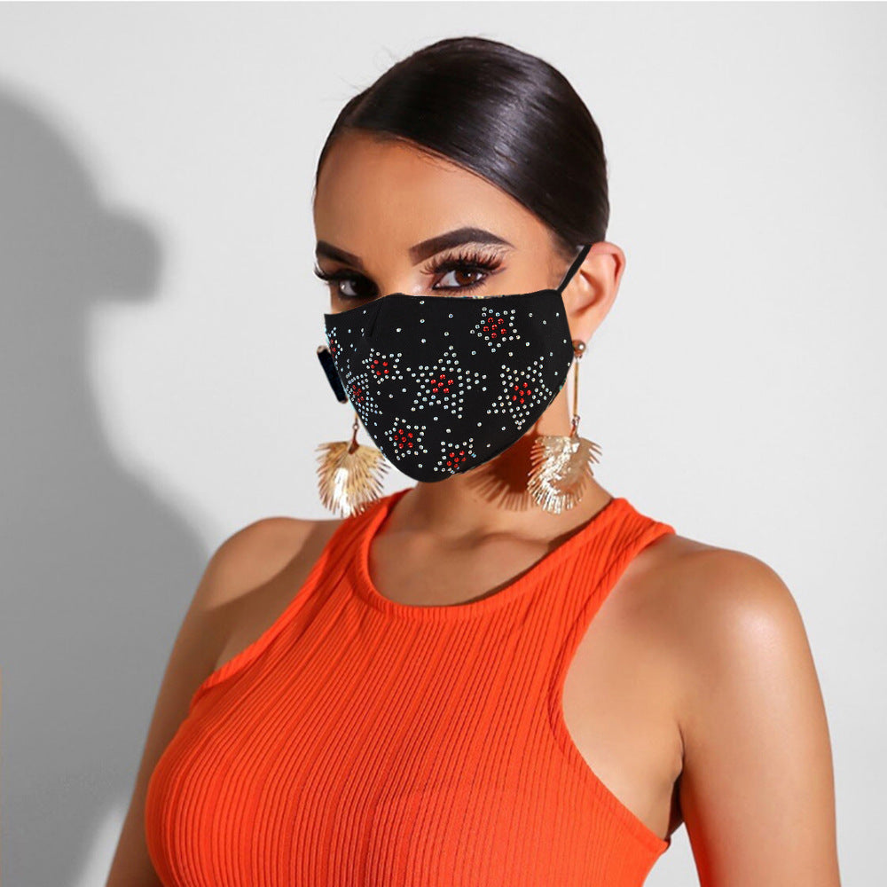 Spring & Summer Rhinestone Jewelry Mask