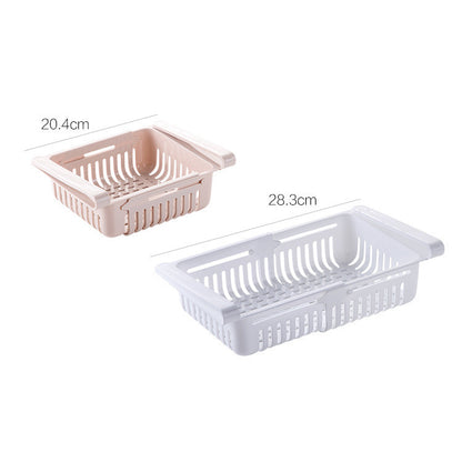 Refrigerator Storage Box Retractable Kitchen Refrigerator Storage Box Drawer Storage Box