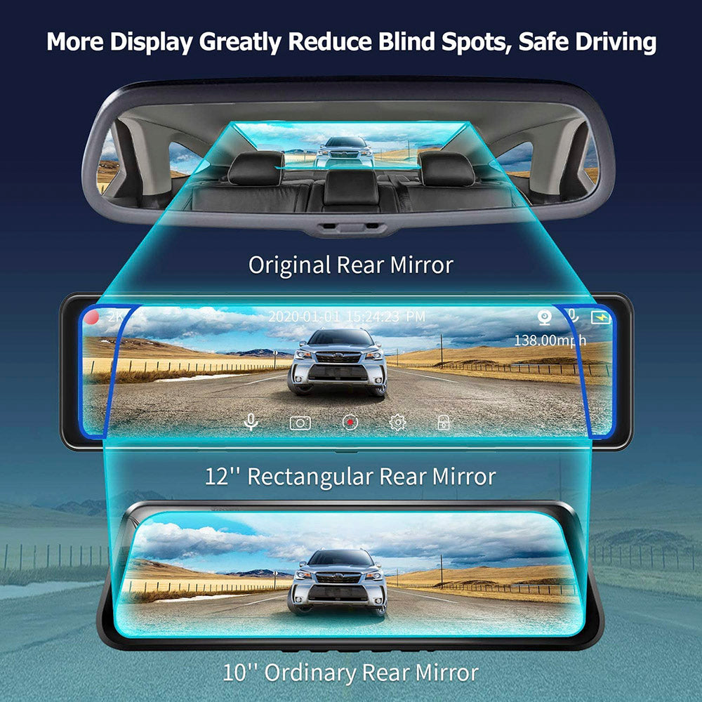 Car DVR Loop Recording Front And Rear Lens
