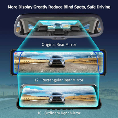 Car DVR Loop Recording Front And Rear Lens