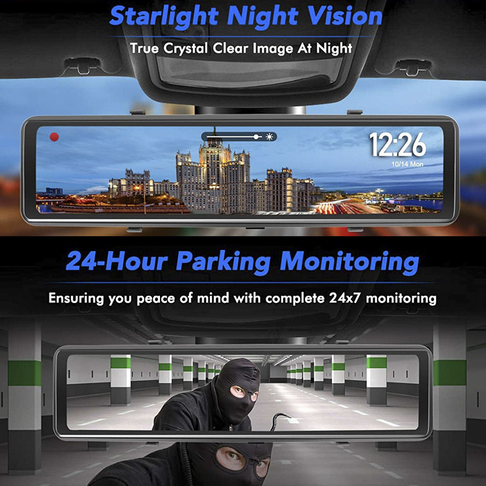 Car DVR Loop Recording Front And Rear Lens