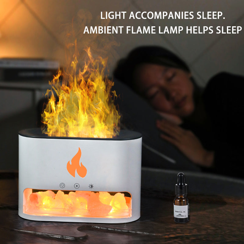 Crystal - 2-in-1 Himalayan Salt Lamp & Ultrasonic Essential Oil Diffuser