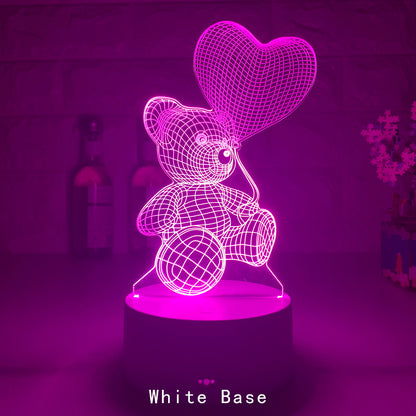 Love Bear 3D Light /Creative LED Light