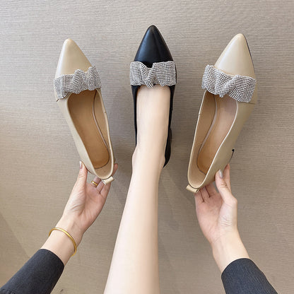 Top Layer Cowhide Pointed Toe Shoes