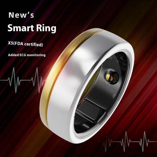 X5 Waterproof Smart Ring – ECG & Health Tracker