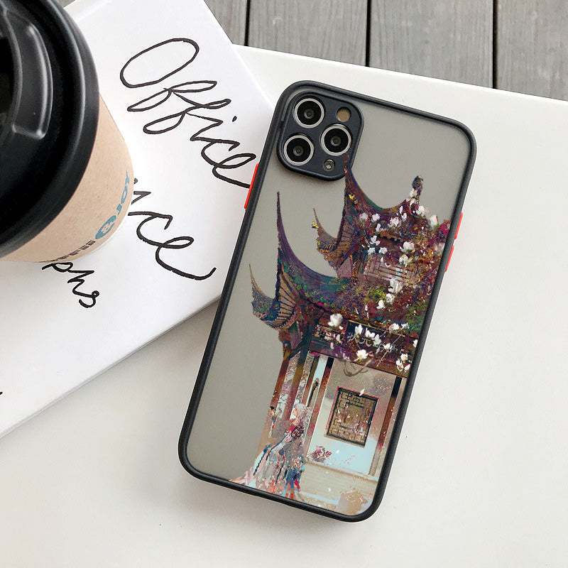 Mountain Cable Car Phone Case All-inclusive Skin Feel