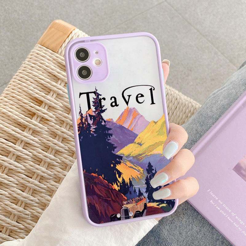 Mountain Cable Car Phone Case All-inclusive Skin Feel