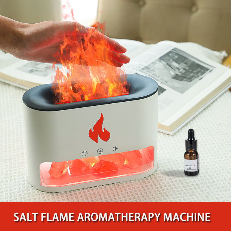 Crystal - 2-in-1 Himalayan Salt Lamp & Ultrasonic Essential Oil Diffuser