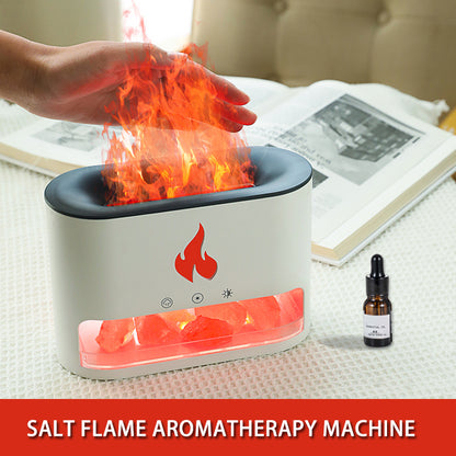 Crystal - 2-in-1 Himalayan Salt Lamp & Ultrasonic Essential Oil Diffuser