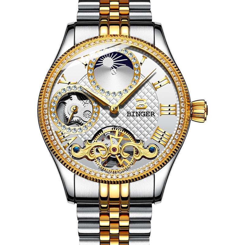 BINGER Men's Mechanical Waterproof Watch