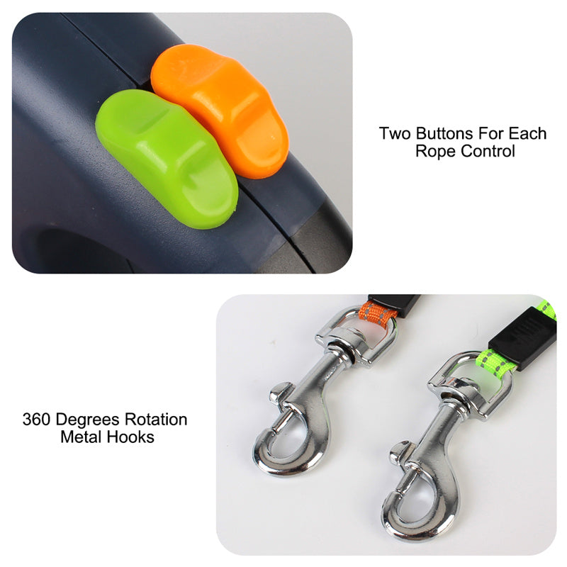 Reflective Dual Pet Leash