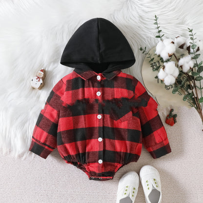 Baby Christmas Hooded Jumpsuit
