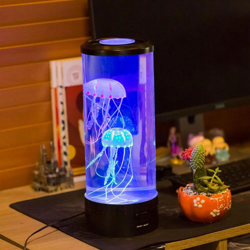 LED Jellyfish Aquarium Lamp / USB Powered Night Light