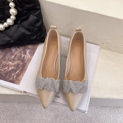 Top Layer Cowhide Pointed Toe Shoes