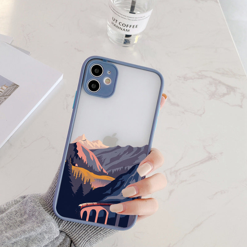 Mountain Cable Car Phone Case All-inclusive Skin Feel