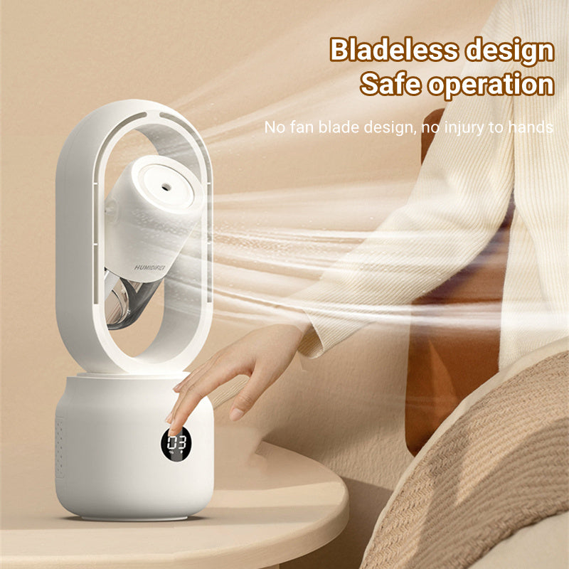 Electric Fan with Spray Mist; USB Rechargeable