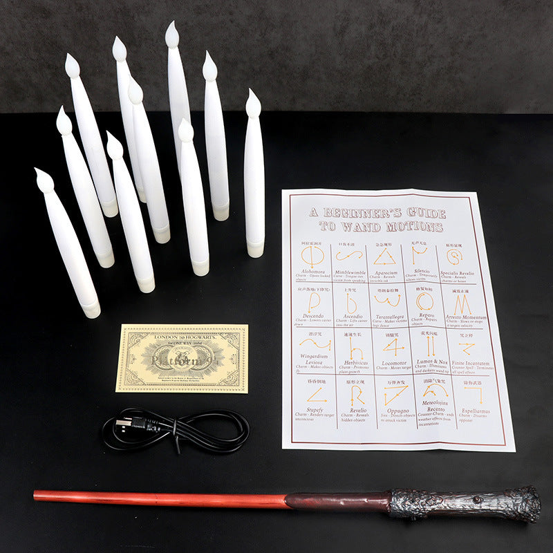 Flameless Candles With Magic Wand