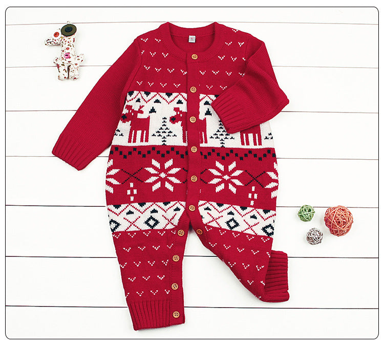 Christmas Style Baby Jumpsuits