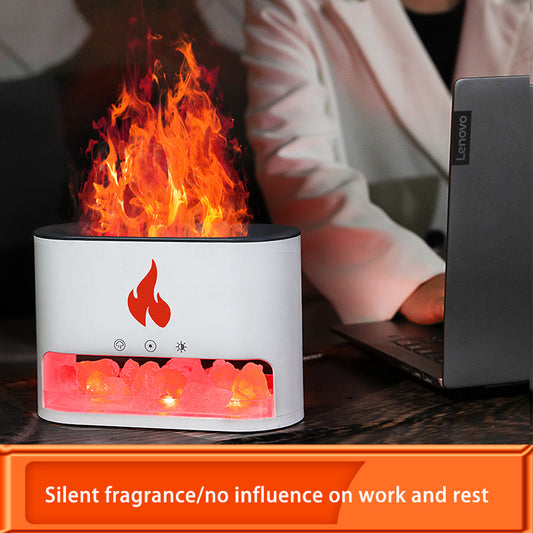 Crystal - 2-in-1 Himalayan Salt Lamp & Ultrasonic Essential Oil Diffuser