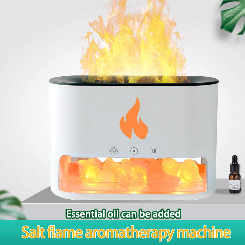 Crystal - 2-in-1 Himalayan Salt Lamp & Ultrasonic Essential Oil Diffuser
