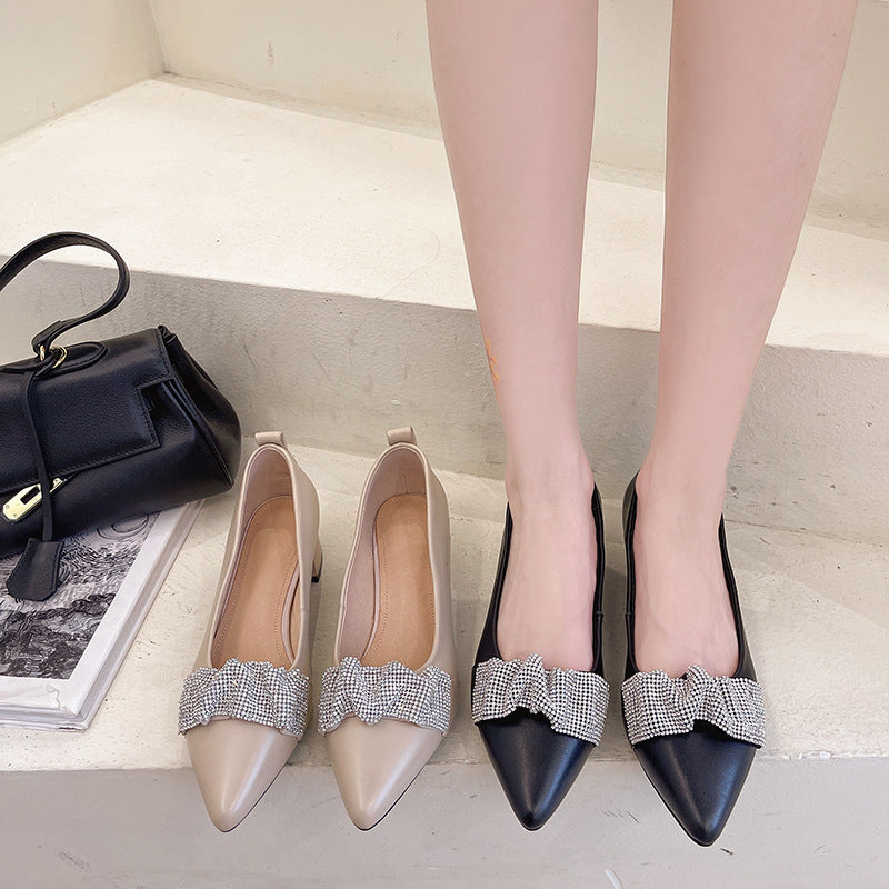 Top Layer Cowhide Pointed Toe Shoes