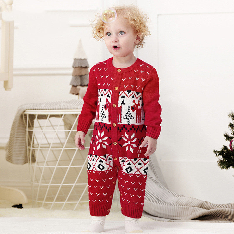 Christmas Style Baby Jumpsuits
