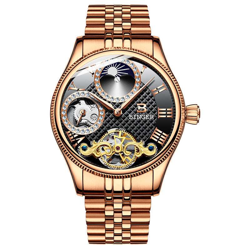 BINGER Men's Mechanical Waterproof Watch