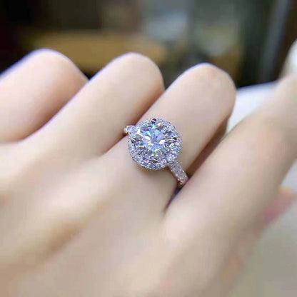 1.5 Carat Moissanite Ring in Sterling Silver
