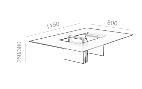 Metal Side Table / Coffee Table