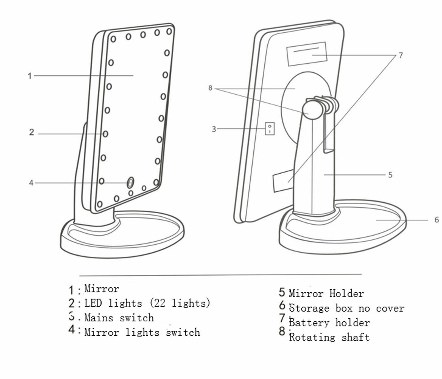 Professional LED Makeup Mirror Light