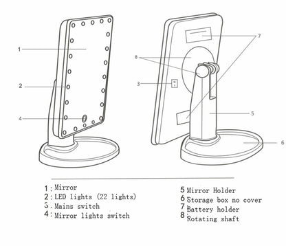 Professional LED Makeup Mirror Light