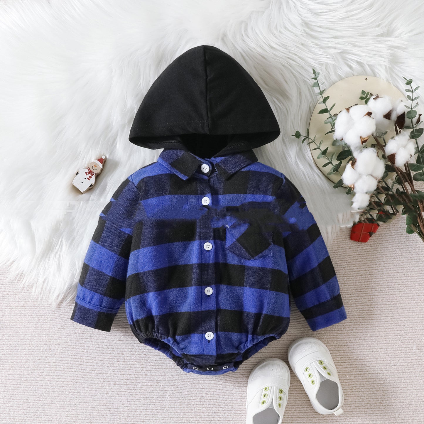 Baby Christmas Hooded Jumpsuit