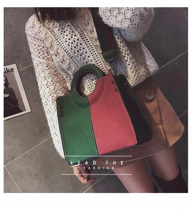 Vintage Patchwork Women Handbag