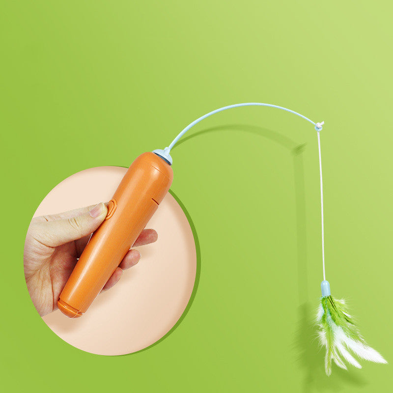 Cat Toy with Feathers