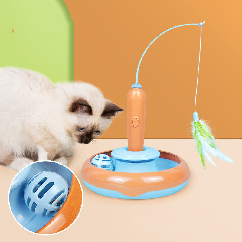Cat Toy with Feathers