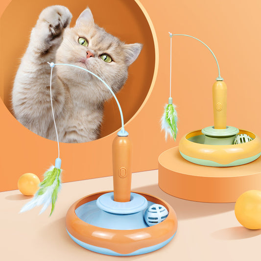 Cat Toy with Feathers