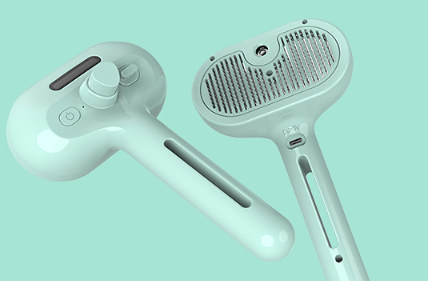 Pets' Hair Remover Brush for Grooming with Built-in Mist Humidifier